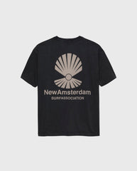 Oyster Tee Black New Amsterdam Surf Association