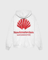 Logo Hoodie Ash/Poppy Red