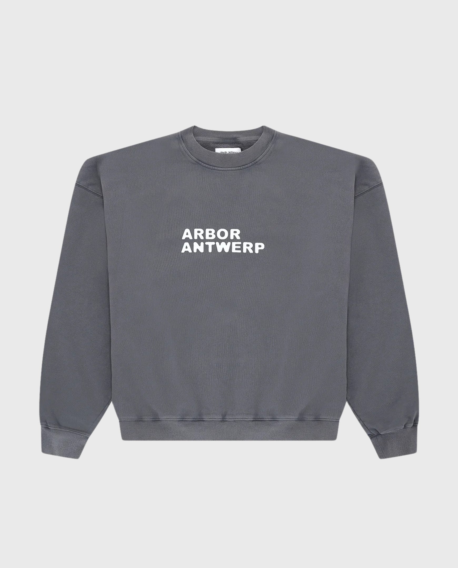 Puff Logo Crewneck Grey Arbor Antwerp