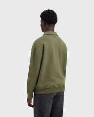 Signature Oversized Polo Olive Night