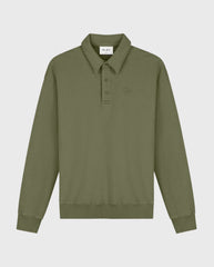 Signature Oversized Polo Olive Night