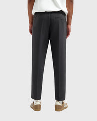 Tailored Slim Elasticated Pants Grey Melange