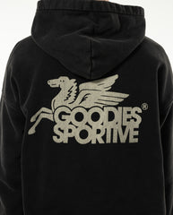 Vintage Black Pegasus Hoodie