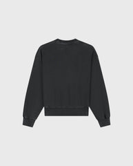 Washed Signature Boxy Crewneck Charcoal