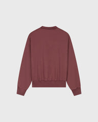Washed Signature Boxy Crewneck Rum Raisin