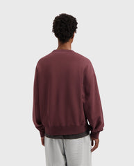 Washed Signature Boxy Crewneck Rum Raisin