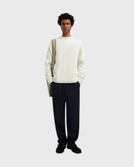 Essential Knitted Crewneck Off White / Mulch