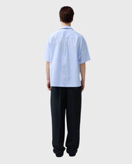 Wijk Shirt White/Blue Stripes