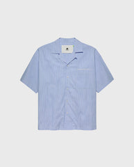 Wijk Shirt White/Blue Stripes