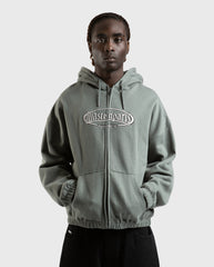 Yard Boxy Zip Hoodie Loden Green