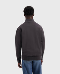 Signature Zip Mock Charcoal