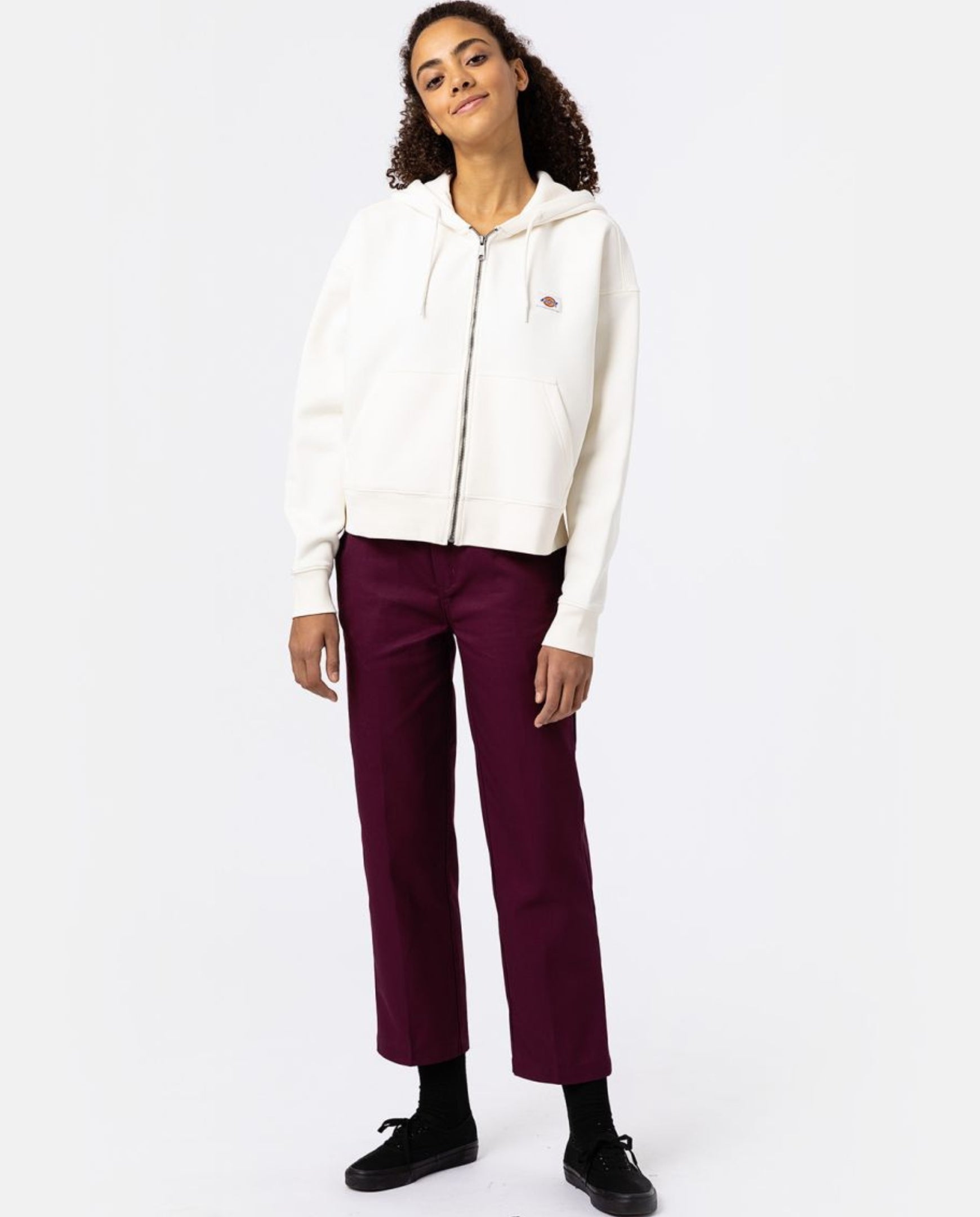 Oakport Zipped Hoodie W Ecru