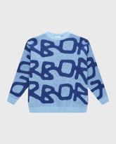 Big Logo Arbor Alpaca Knit Blue