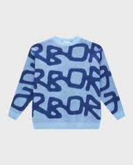 Big Logo Arbor Alpaca Knit Blue