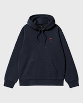 Arcade Embroidered Hooded Sweater Navy