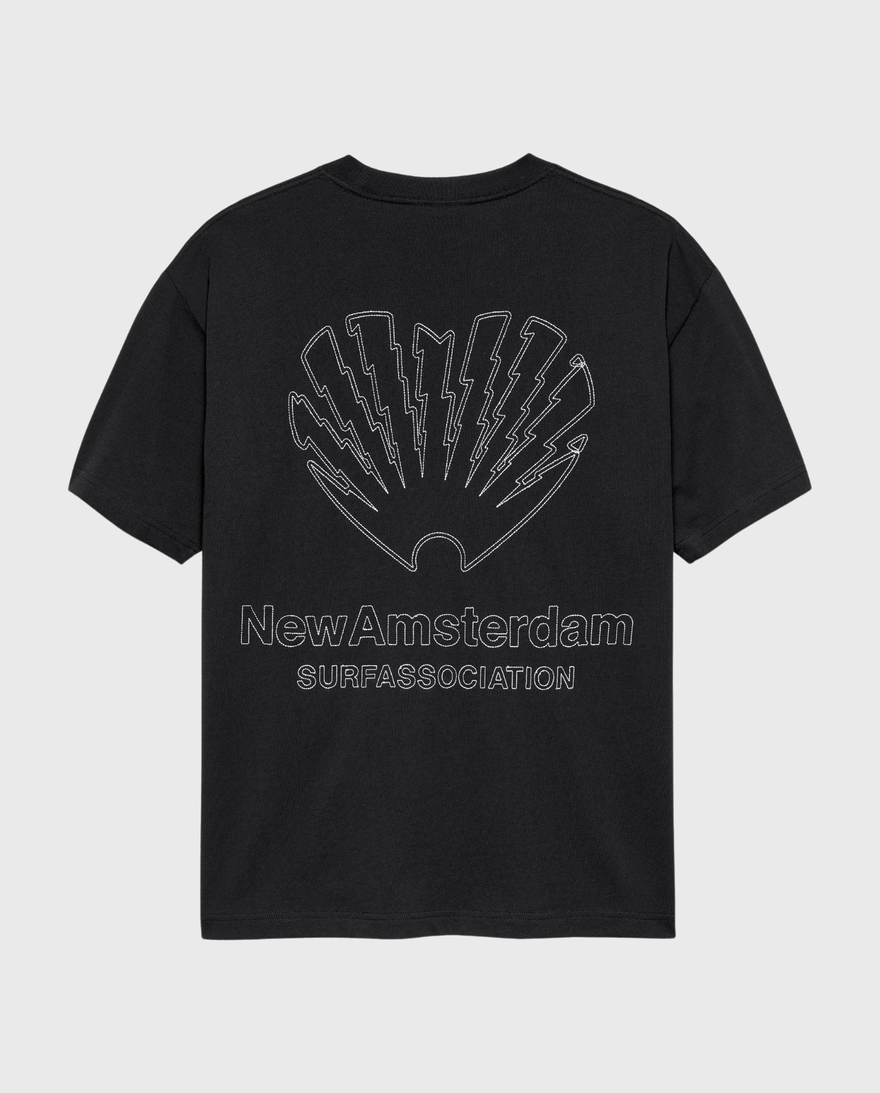 Zwart Cpr T-shirt met grote rugprint NewAmsterdam Surf Association