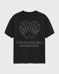 Zwart Cpr T-shirt met grote rugprint NewAmsterdam Surf Association