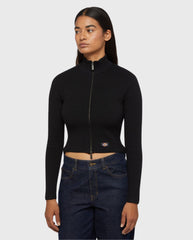 East Helena Rib Zip-Throu Black