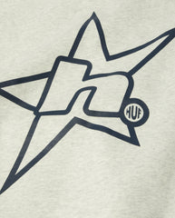 H Star Logo Hoodie Ash
