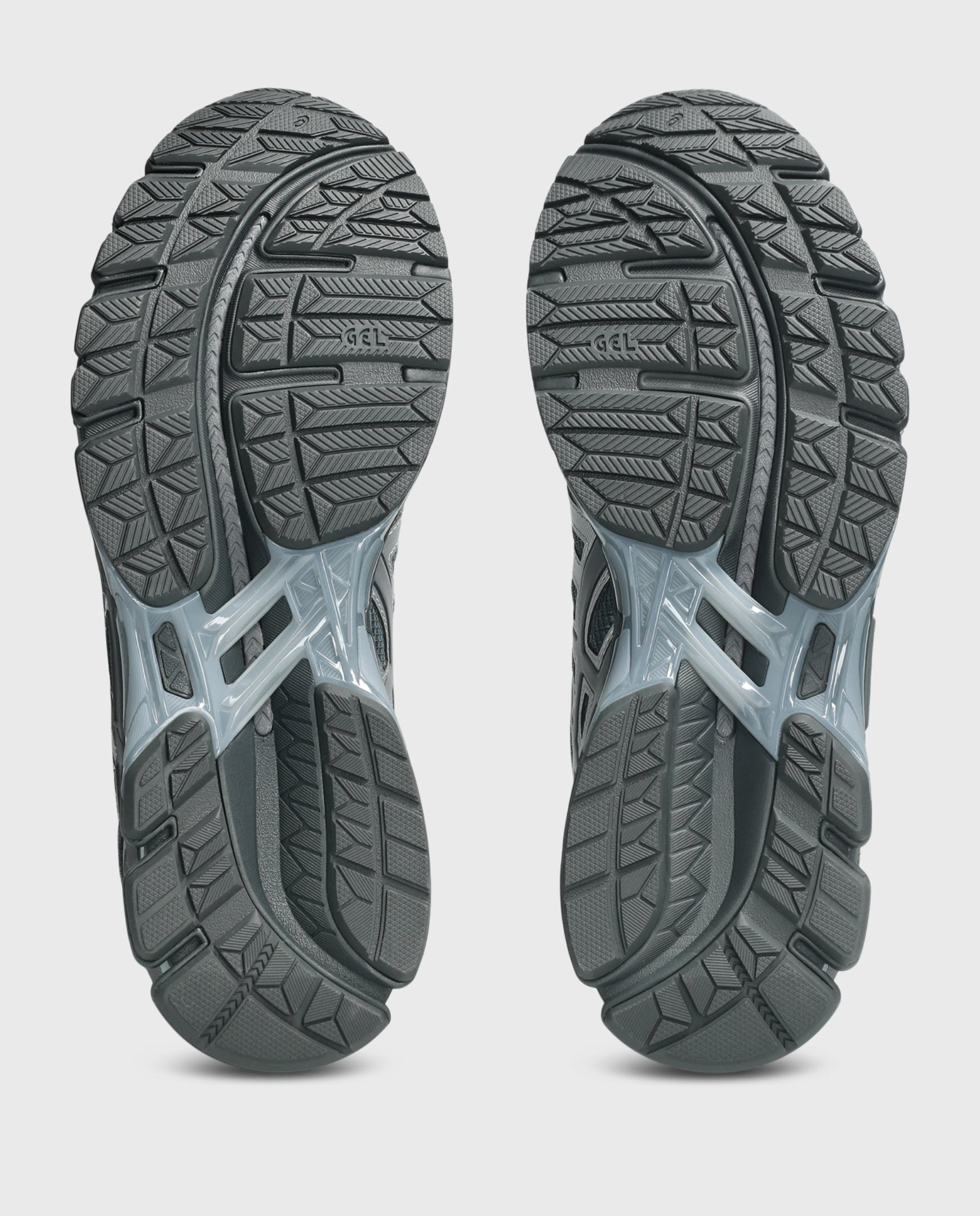 Asics Gel-Kayano 20 hardloopschoenen met profielzool, grijs en blauwgrijze tussenzool