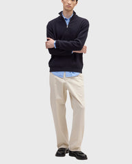Danny Quarter Zip Navy Blue