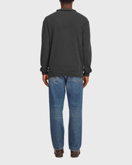 Danny Quarter Zip Charcoal Mist