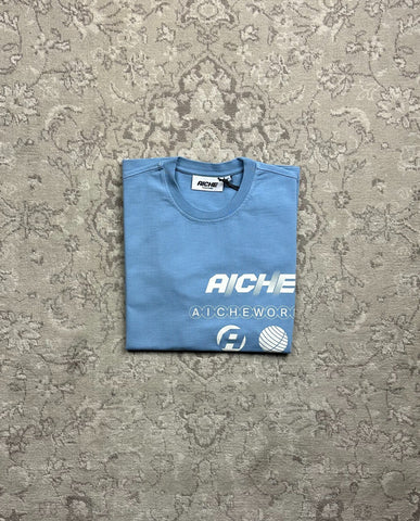 Aiche Multi Logo T-Shirt Washed Blue