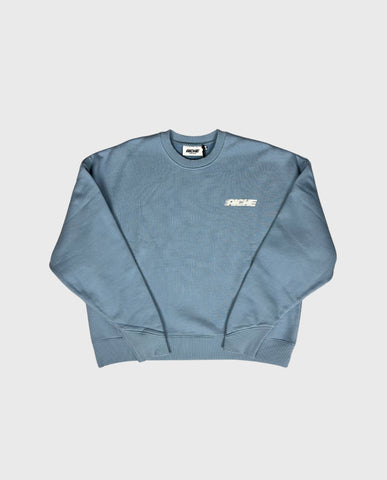 Aiche Racing Crewneck Washed Blue