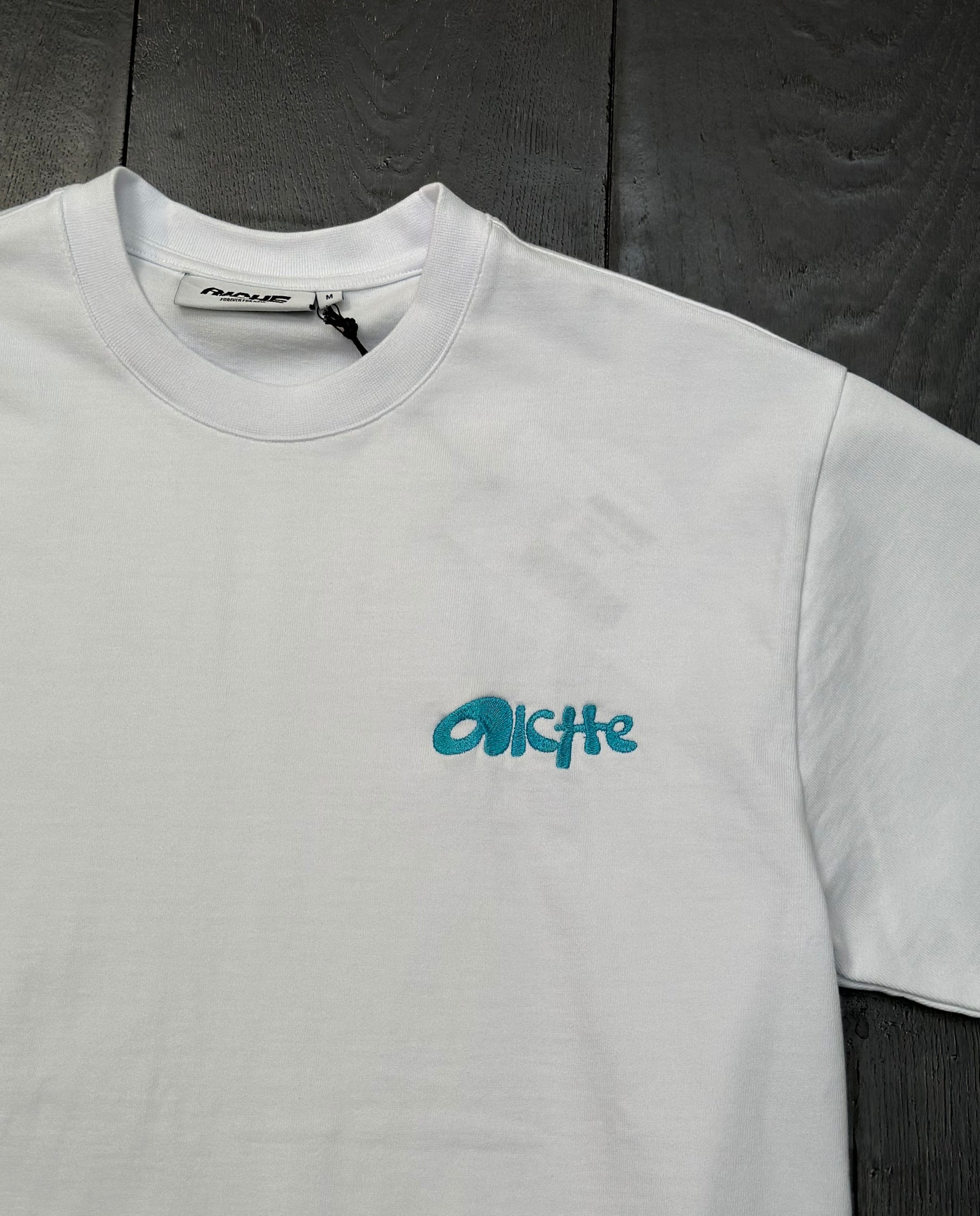 Aiche Muddy Logo T-Shirt White