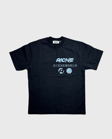 Aiche Multi Logo T-Shirt Black