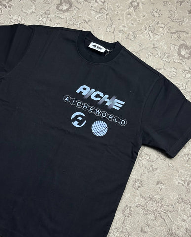 Aiche Multi Logo T-Shirt Black