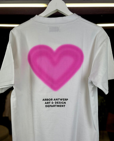 Arbor Antwerp Pink Gradient Heart T-Shirt