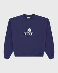 Arbor Flower Navy Crewneck