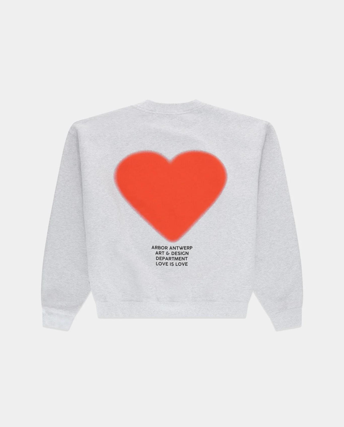 Arbor Antwerp Orange Faded Heart Crewneck