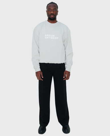 Puff Logo Crewneck Off White