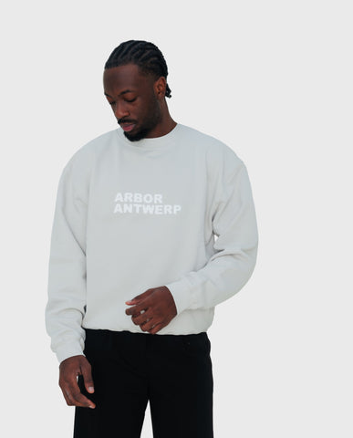 Puff Logo Crewneck Off White