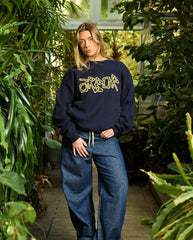 Arbor Antwerp Yellow Knit Navy