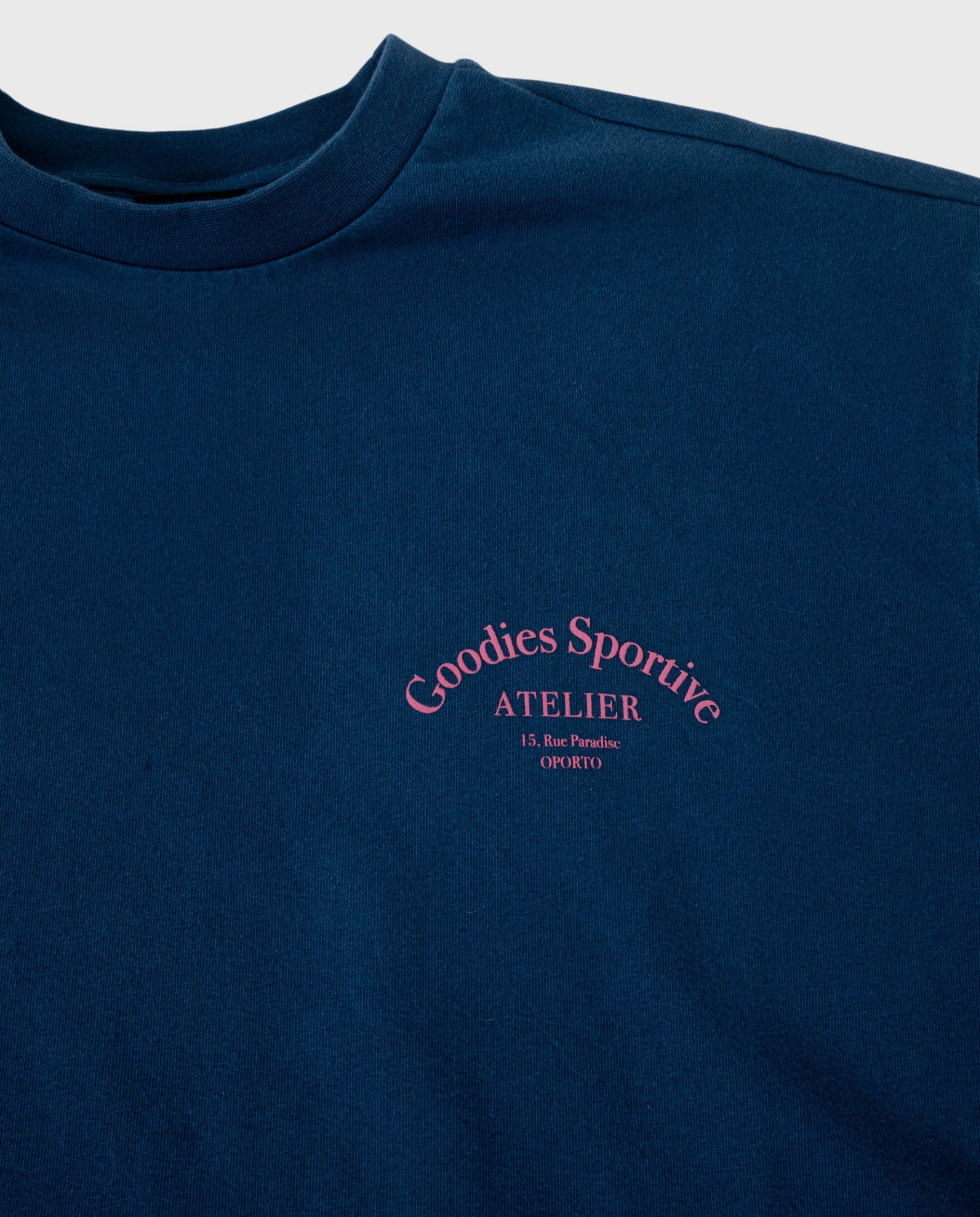 Goodies Sportive Premium Blue T-Shirt Stone Wash