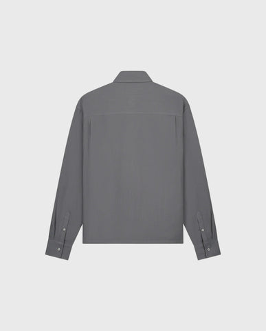 Double Faced Boxy Shirt Grey