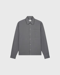 Double Faced Boxy Shirt Grey