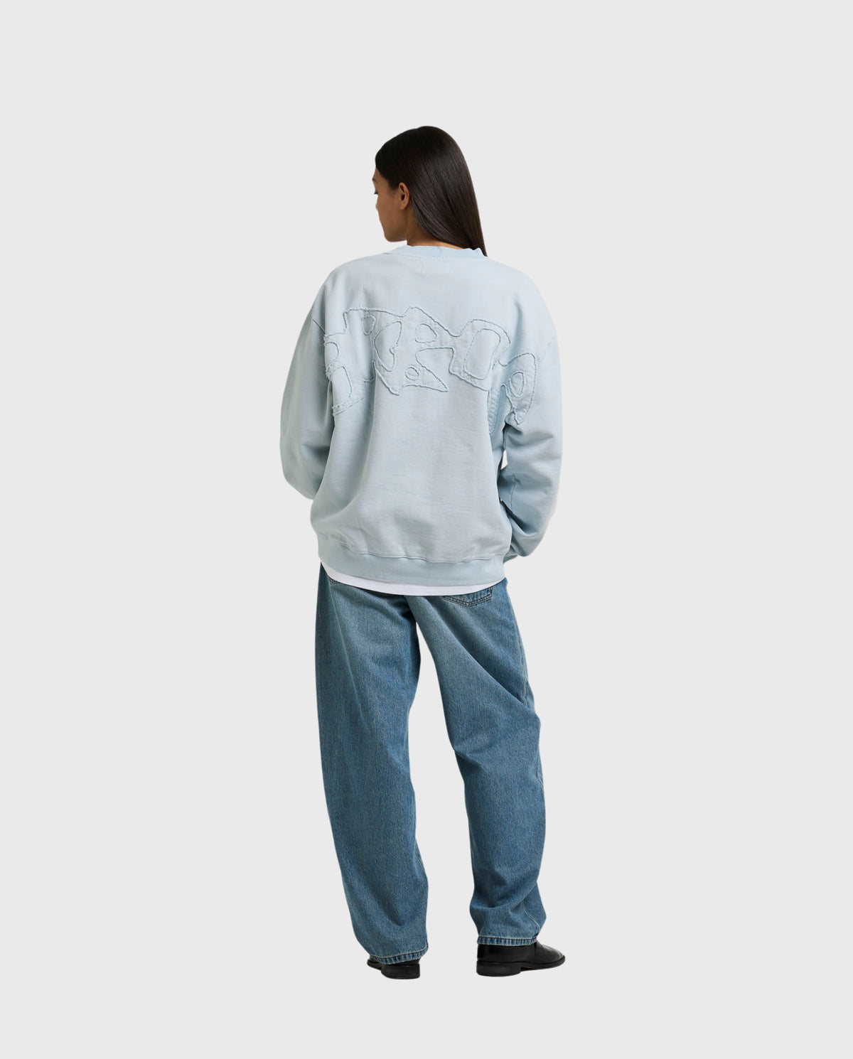 Big Application Crewneck Baby Blue