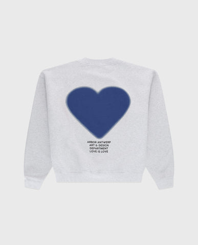 Arbor Antwerp Blue Faded Heart Crewneck | Noble