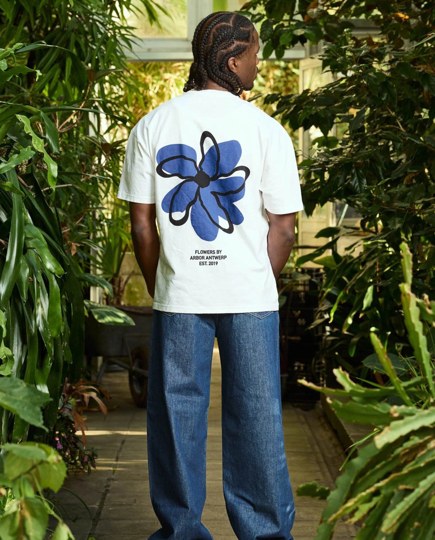 Blue Floral T-Shirt Arbor Antwerp
