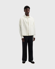 Striped Boxy Shirt Off-White