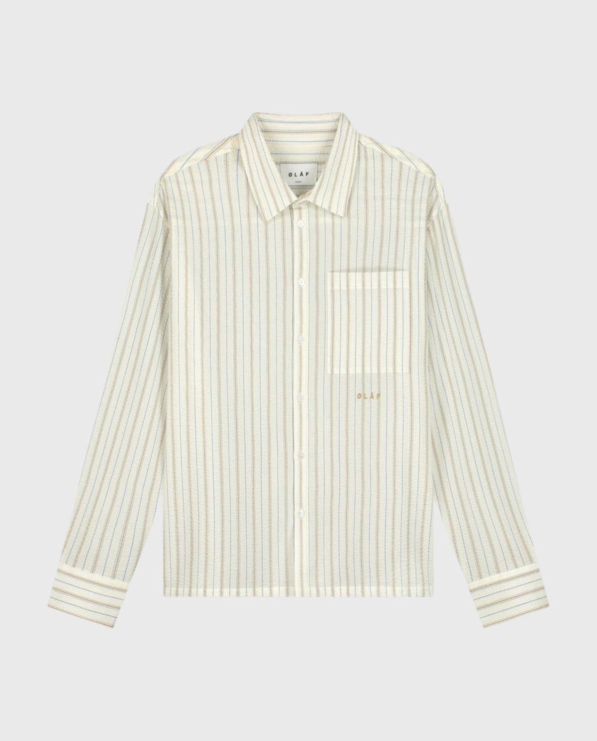 Striped Boxy Shirt Off-White