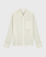 Striped Boxy Shirt Off-White