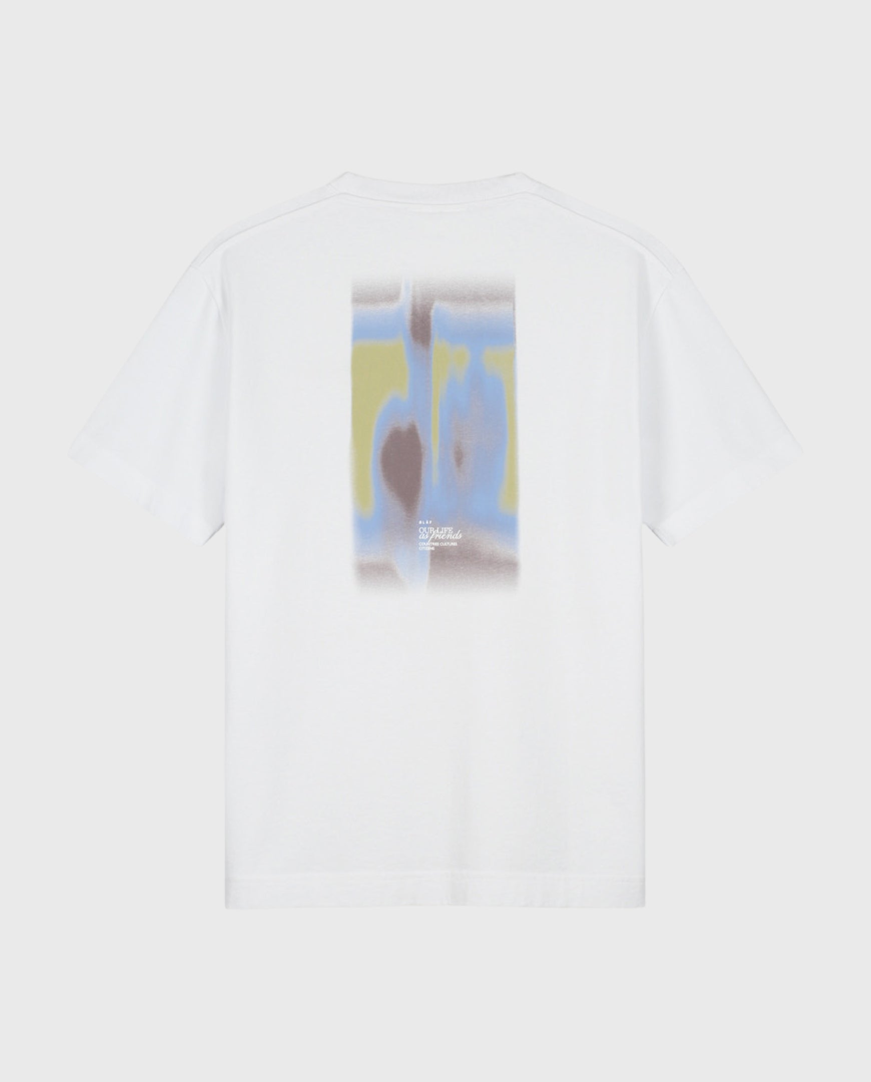 Brushstroke Graphic Boxy T-Shirt Optical White