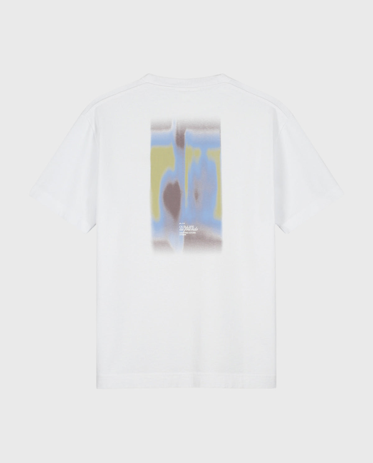 Brushstroke Graphic Boxy T-Shirt Optical White