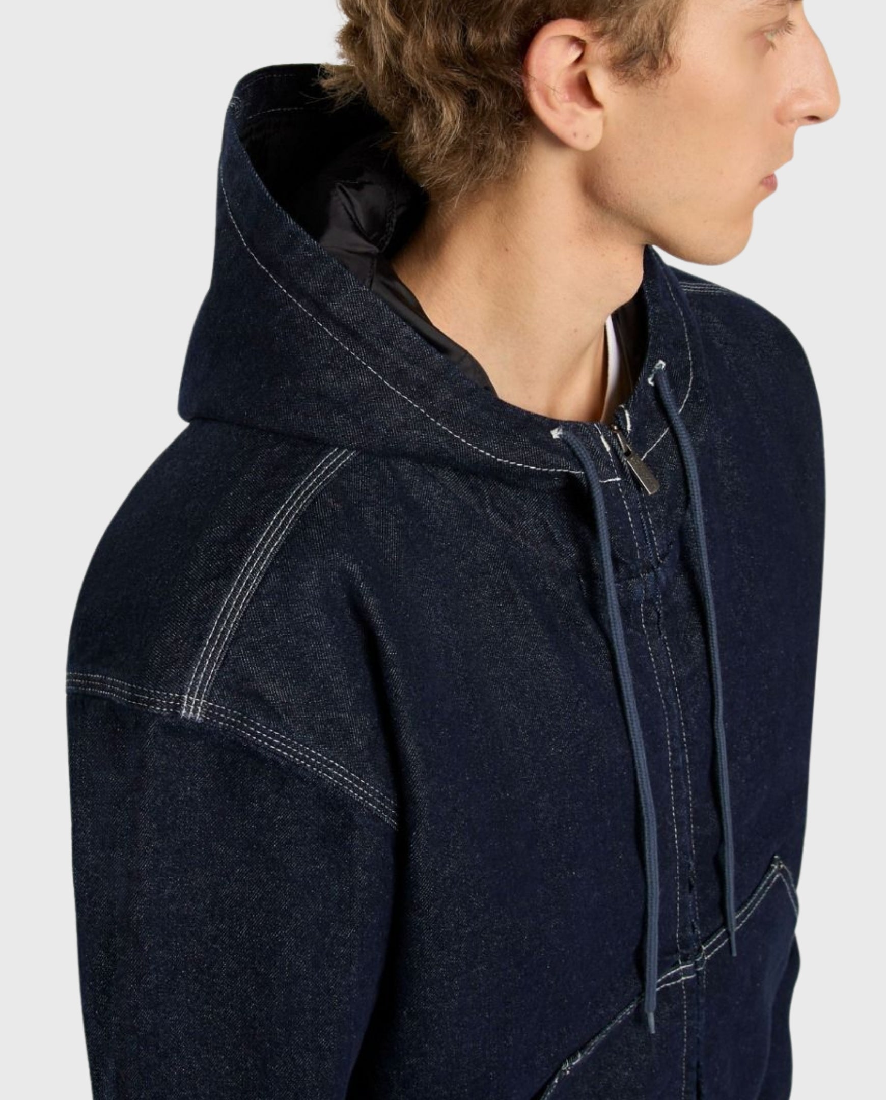 Dickies Hooded Denim Jacket Rinsed