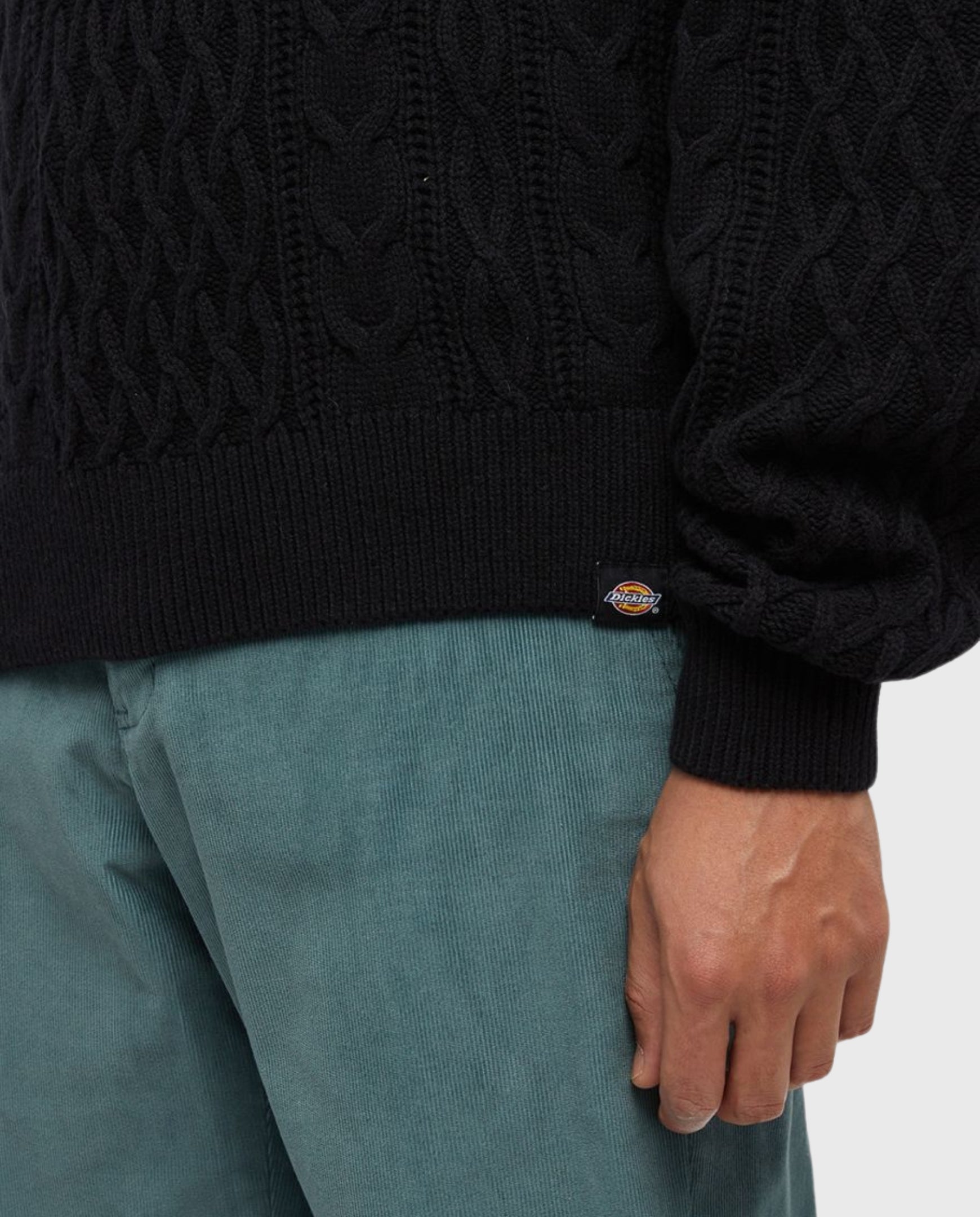 Dickies Script Cable Sweater Black